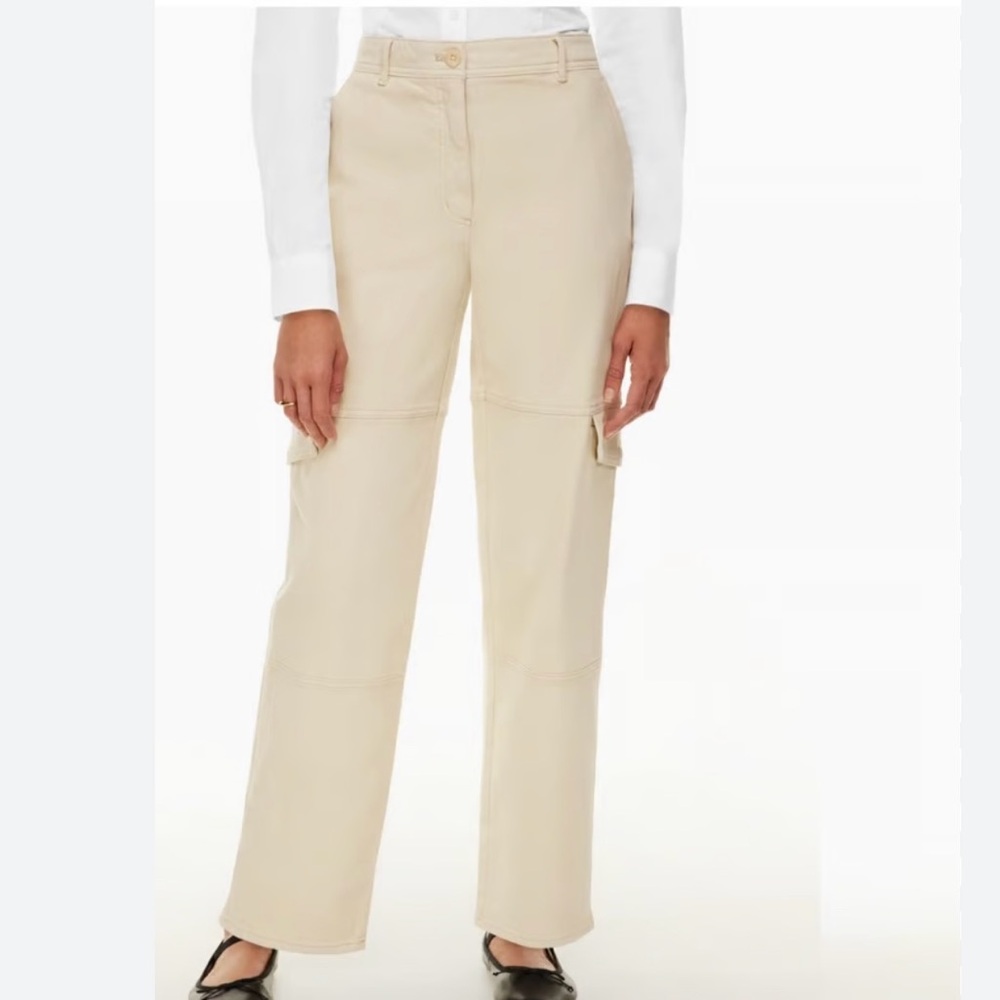 Aritzia Wilfred Free Beige Cargo Pants